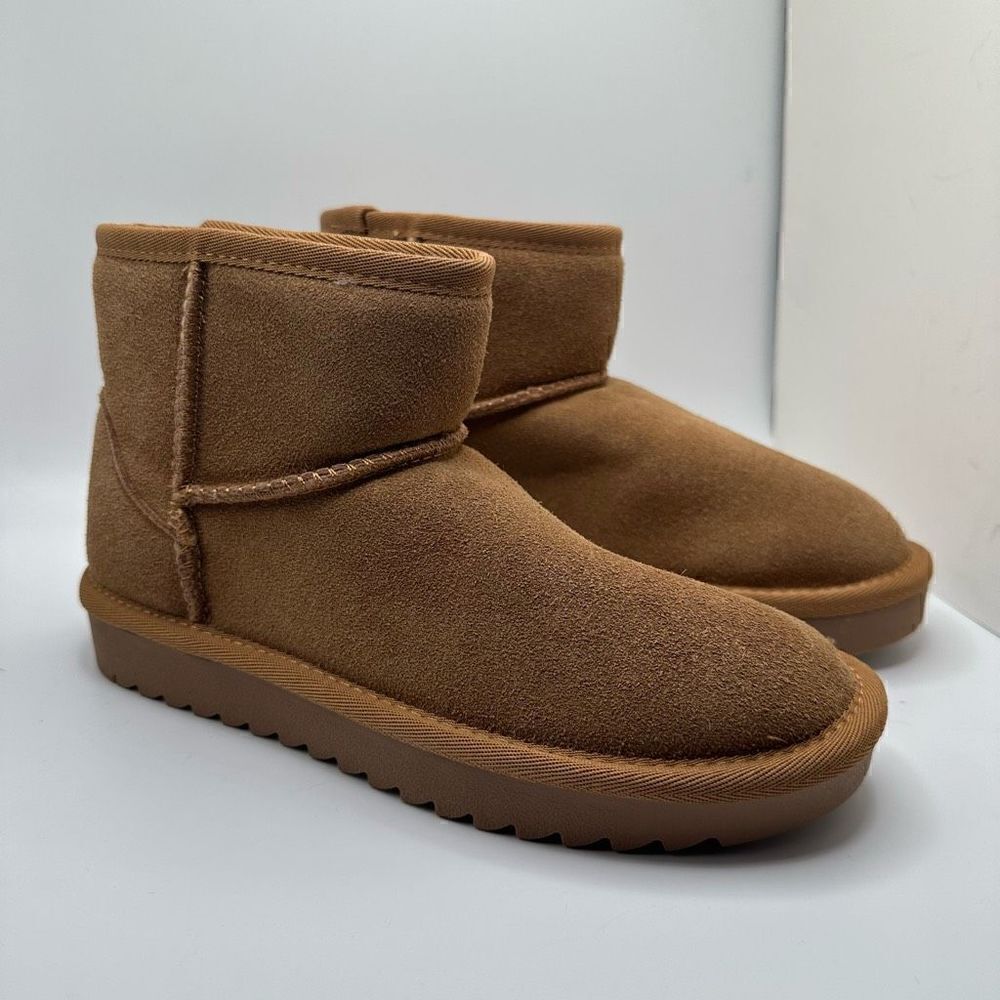 CUSHIONAIRE Cozy Boot 5 CHESTNUT